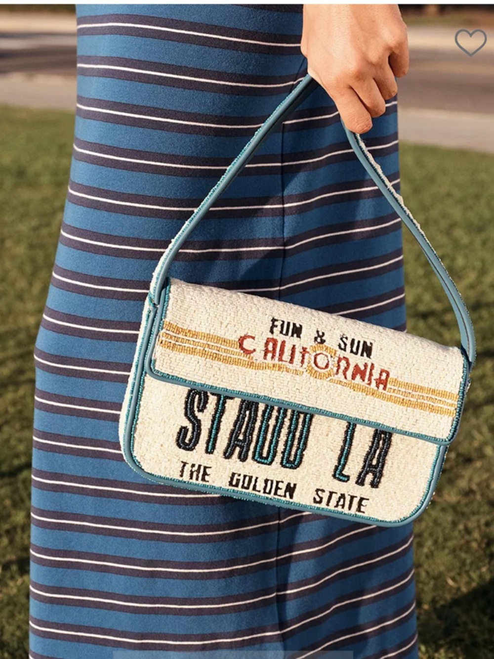 NWT STAUD Tommy Beaded Bag, Staud LA - Picture 5 of 11